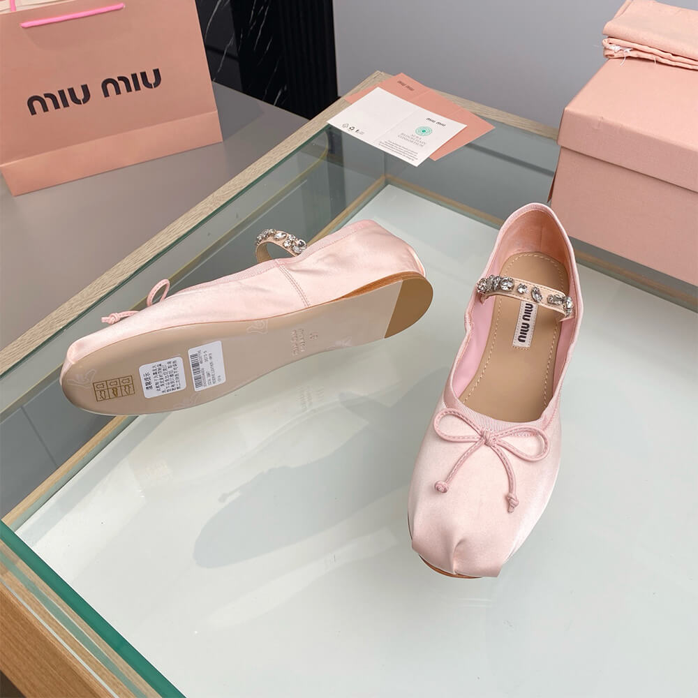 MiuMiu Satin ballerinas Shoes - Replica Luxury Bags™