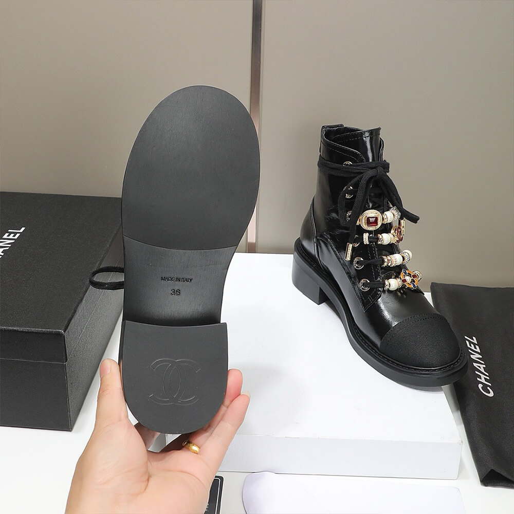 Chanel Combat Boots Shoes - Replica Luxury Bags™