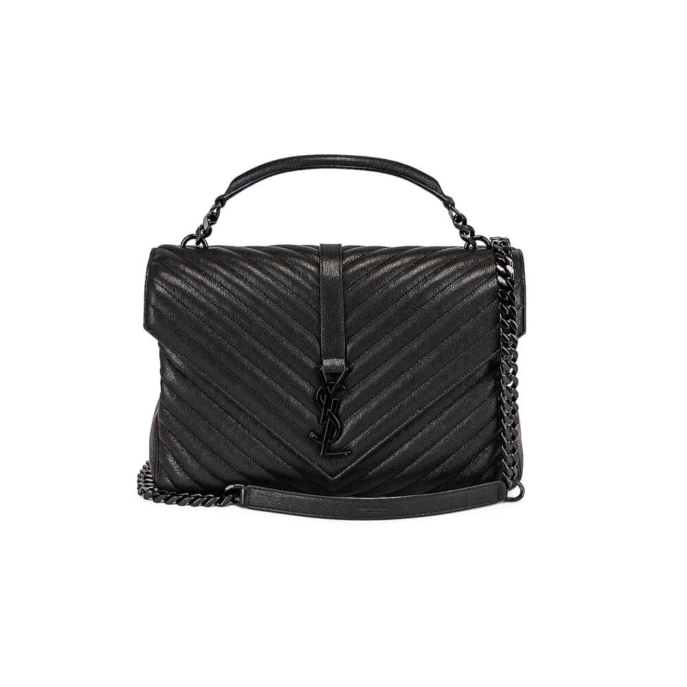 YSL Saint Laurent College Quilted Leather Satchel Bag - Replica Luxury Bags™