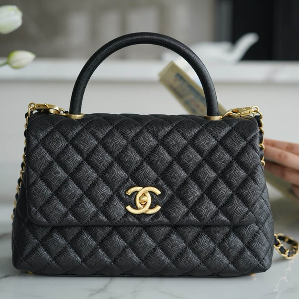 Chanel Large Flap Bag With Top Handle - Replica Luxury Bags™