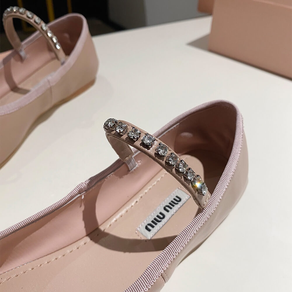 MiuMiu Leather ballerinas Shoes - Replica Luxury Bags™