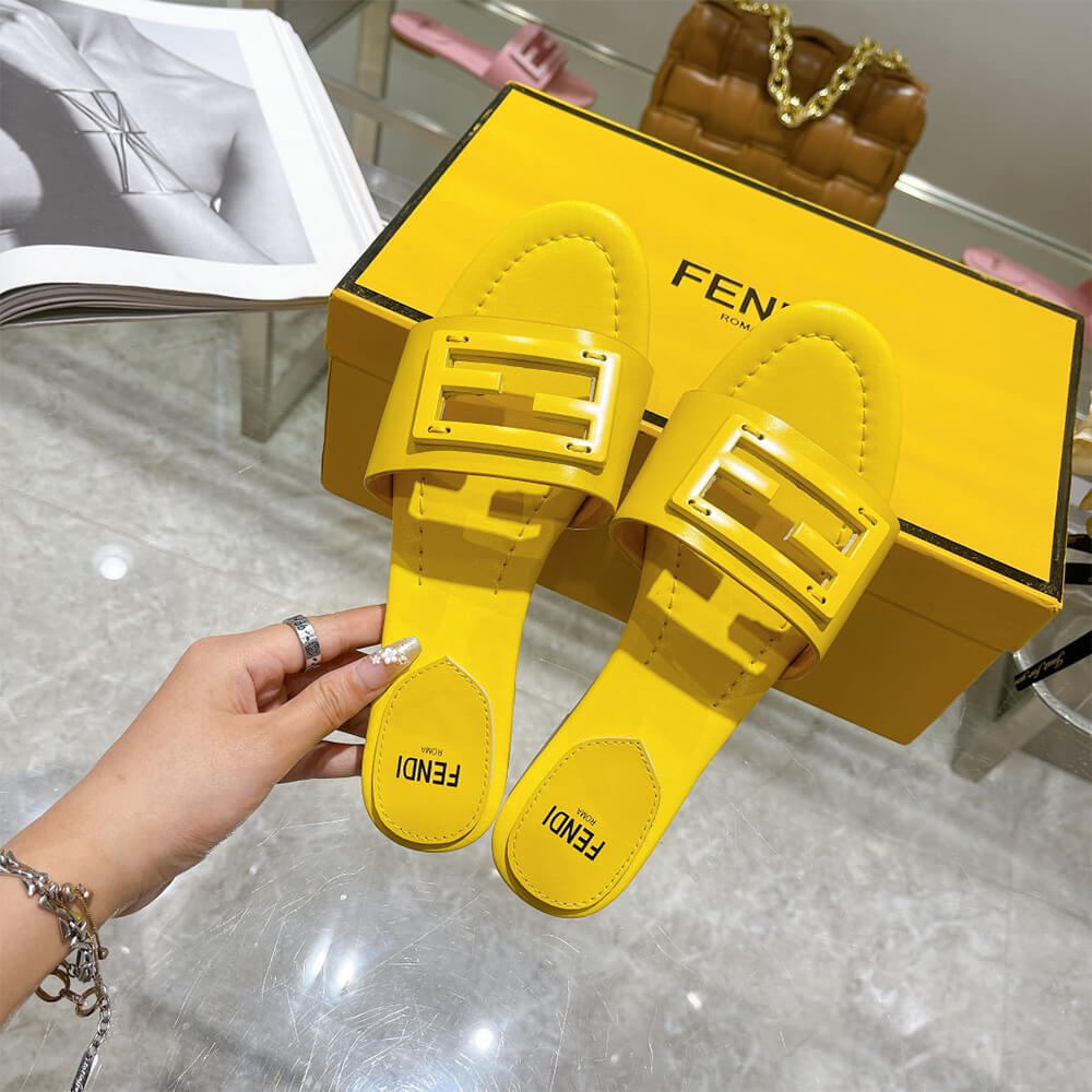 Fendi Baguette Slides Shoes - Replica Luxury Bags™