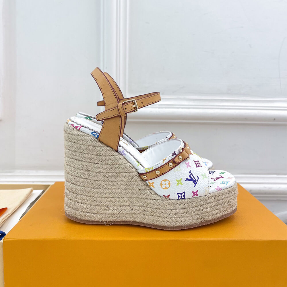 LV x TM Helios Wedge Sandal Shoes - Replica Luxury Bags™