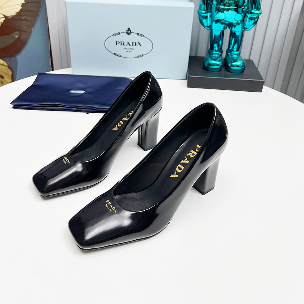 Prada Patent Leather Pumps 85mm Shoes - Replica Luxury Bags™
