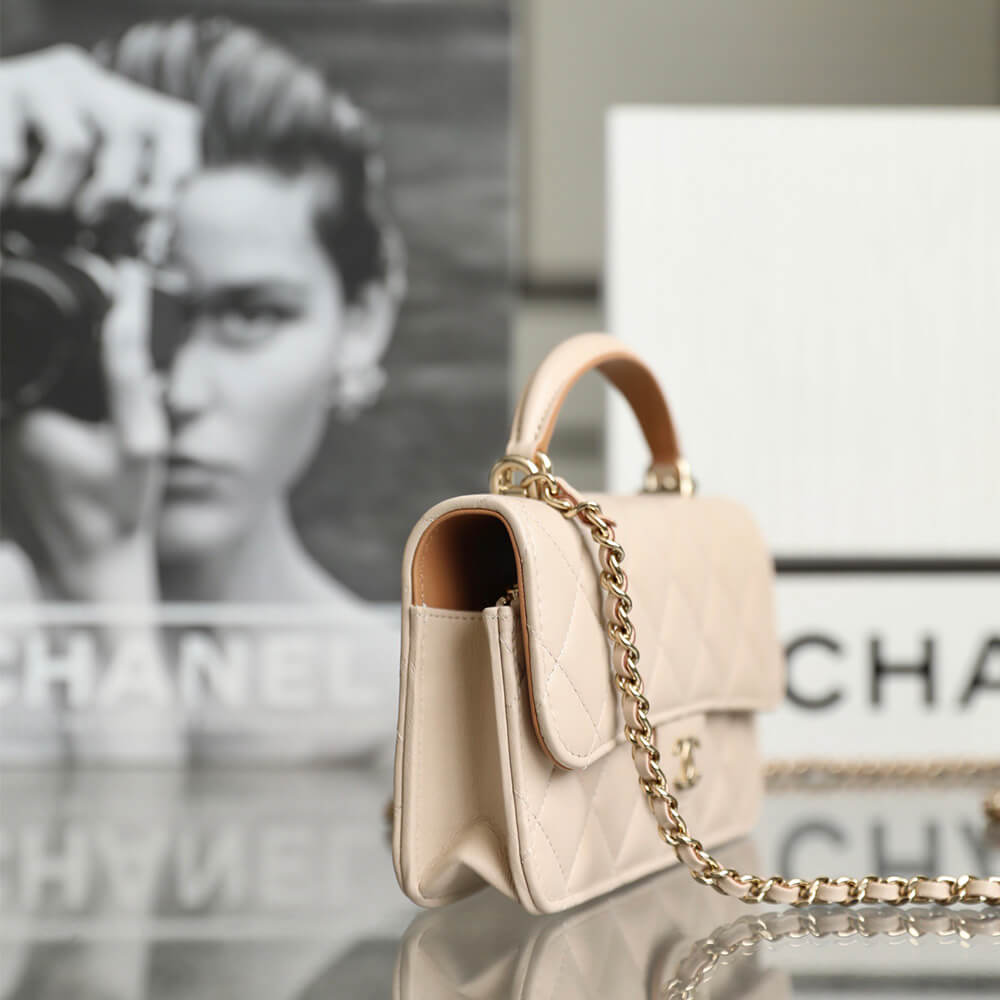 Chanel Mini Flap Bag with Top Handle - Replica Luxury Bags™