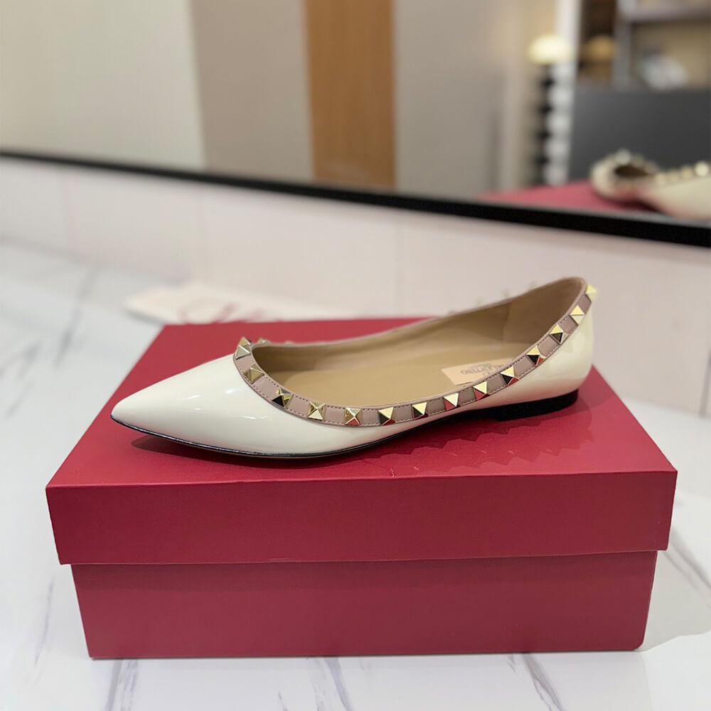 VALENTINO ROCKSTUD BALLET FLAT Shoes - Replica Luxury Bags™