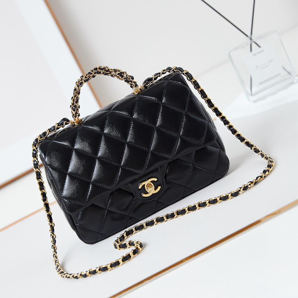 Chanel Flap Bag with Top Handle - Replica Luxury Bags™
