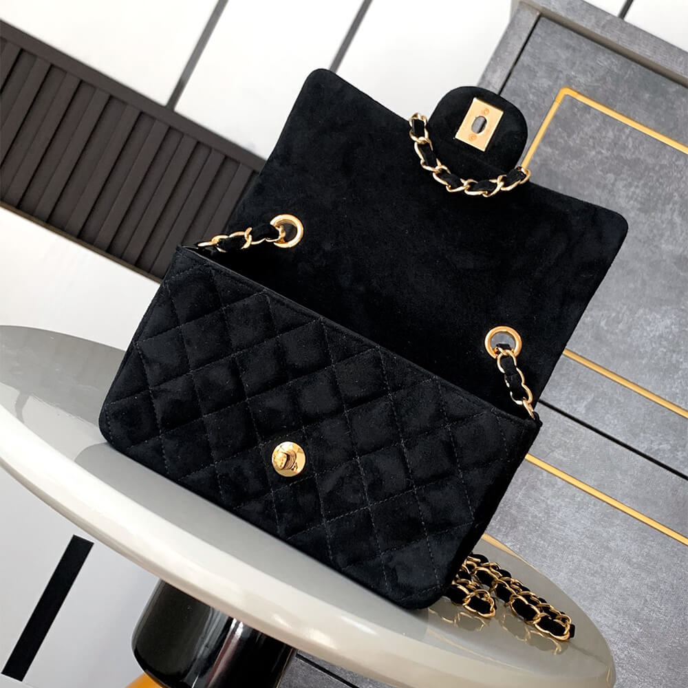 Chanel Suede Mini Flap Bag - Replica Luxury Bags™