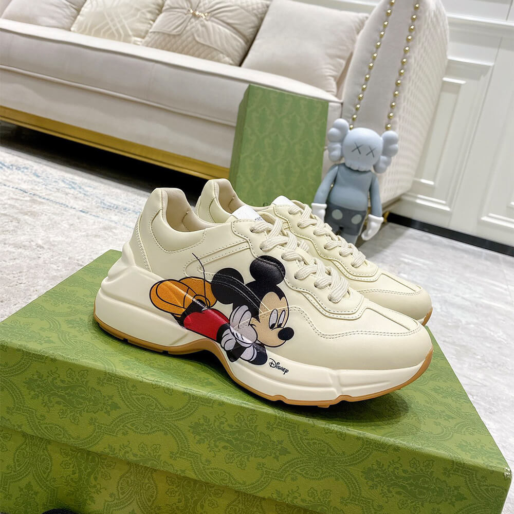 Disney x Gucci Rhyton  Mickey Mouse  Sneaker Shoes - Replica Luxury Bags™