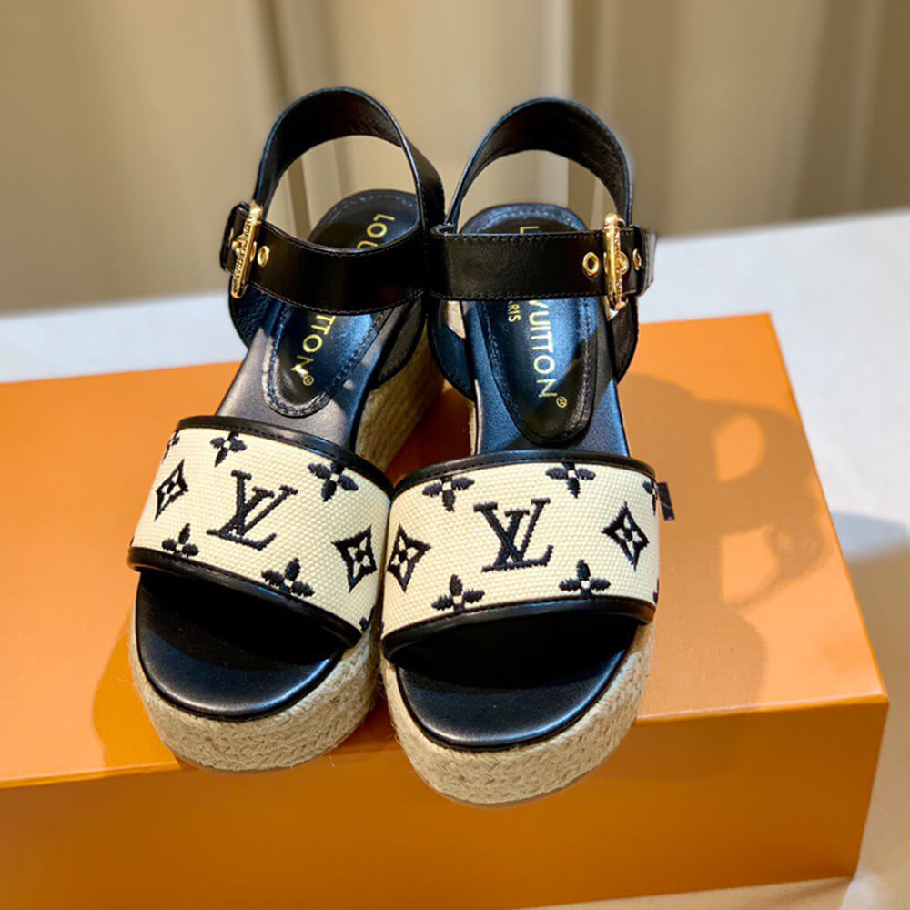 LV Starboard Wedge Sandal Shoes - Replica Luxury Bags™
