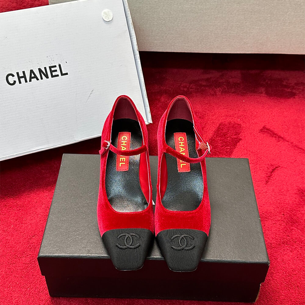 Chanel Mary Janes Heel Shoes - Replica Luxury Bags™