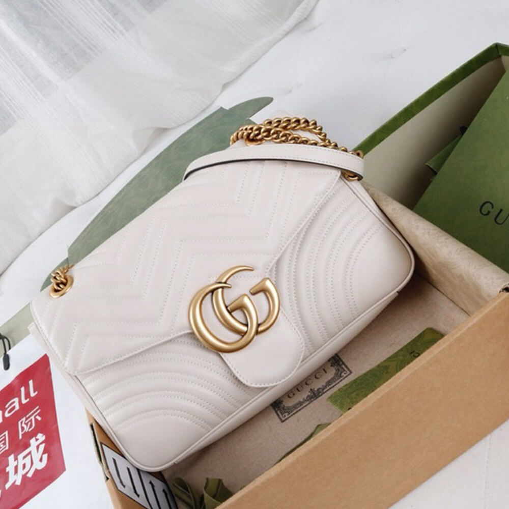 Gucci GG Marmont Medium Matelasse Shoulder Bag - Replica Luxury Bags™