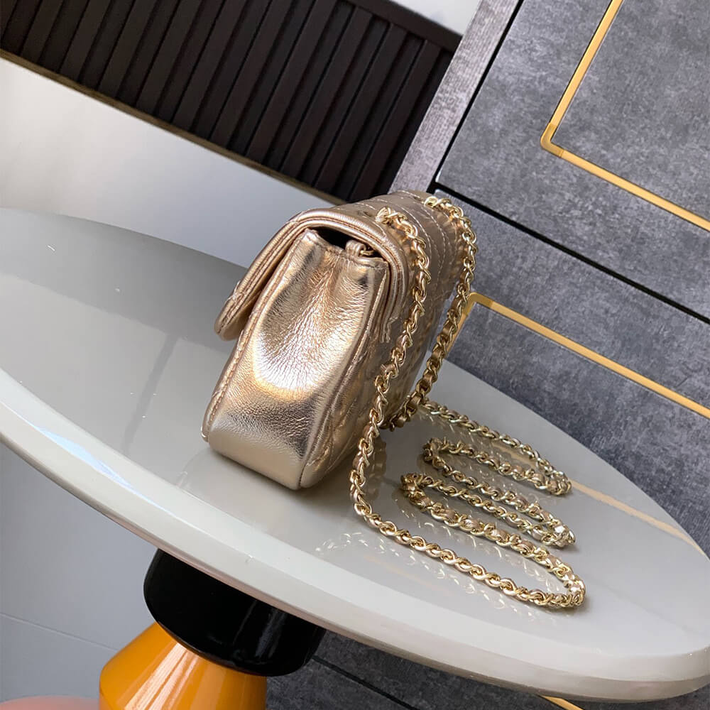 Chanel Flap Phone Holder Bag With Chain - Replica Luxury Bags™