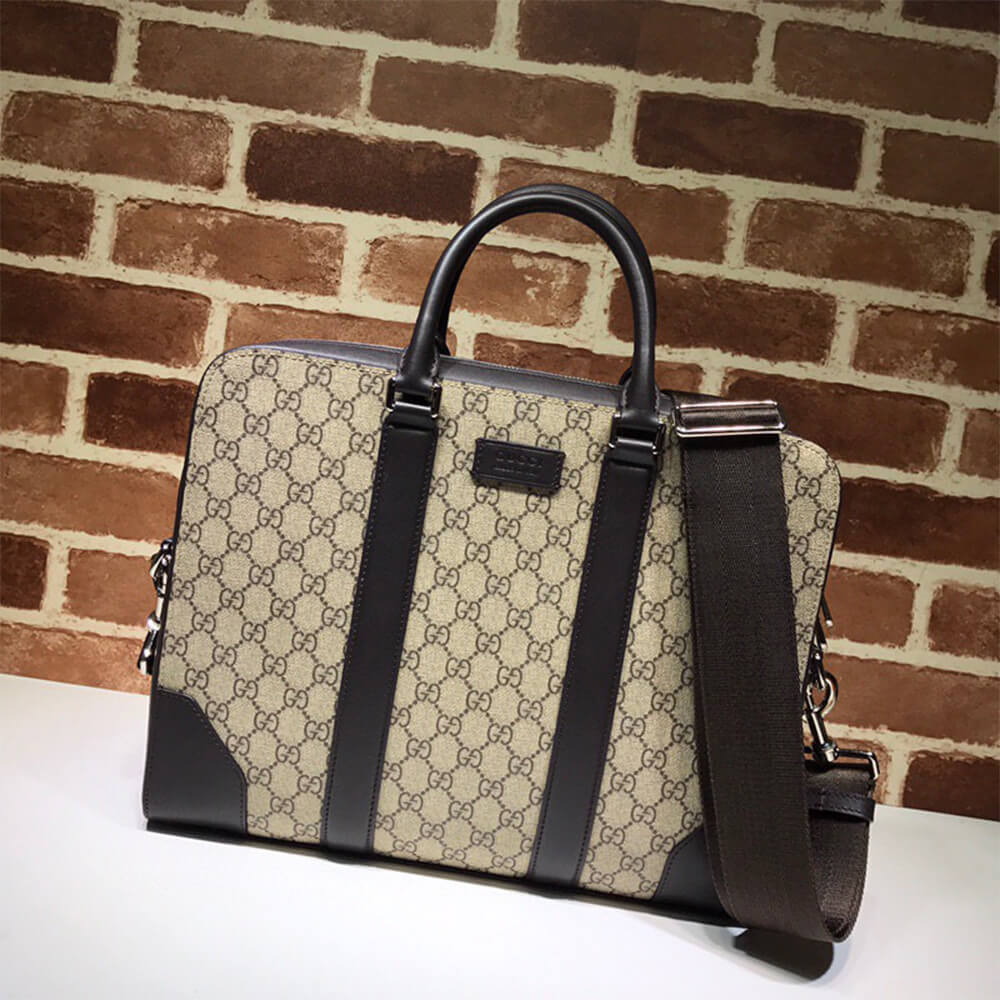 Gucci GG Beige Briefcase Bag - Replica Luxury Bags™