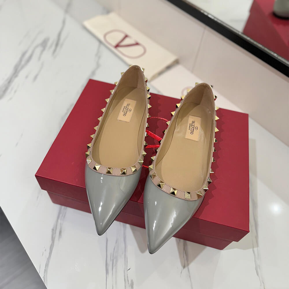 VALENTINO ROCKSTUD BALLET FLAT Shoes - Replica Luxury Bags™