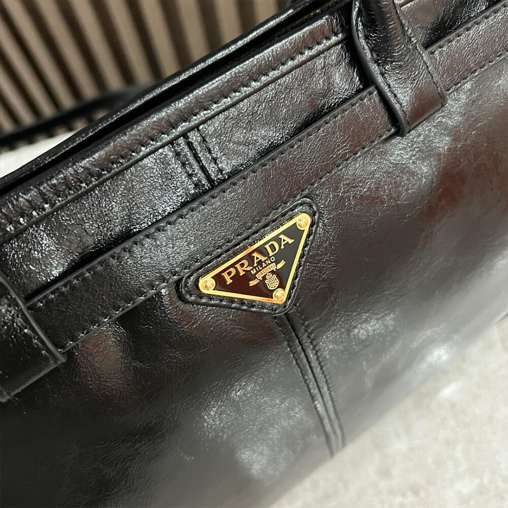 Prada Large Leather Handbag - Replica Luxury Bags™