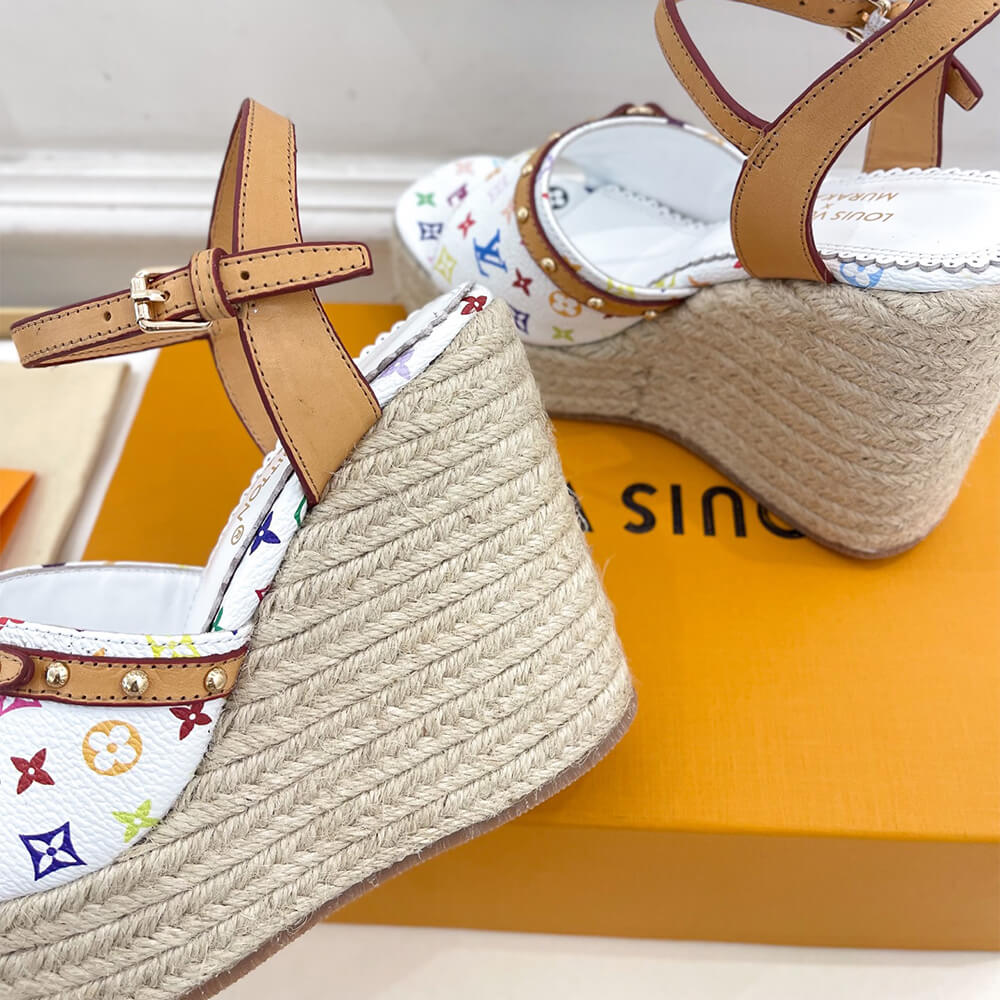 LV x TM Helios Wedge Sandal Shoes - Replica Luxury Bags™