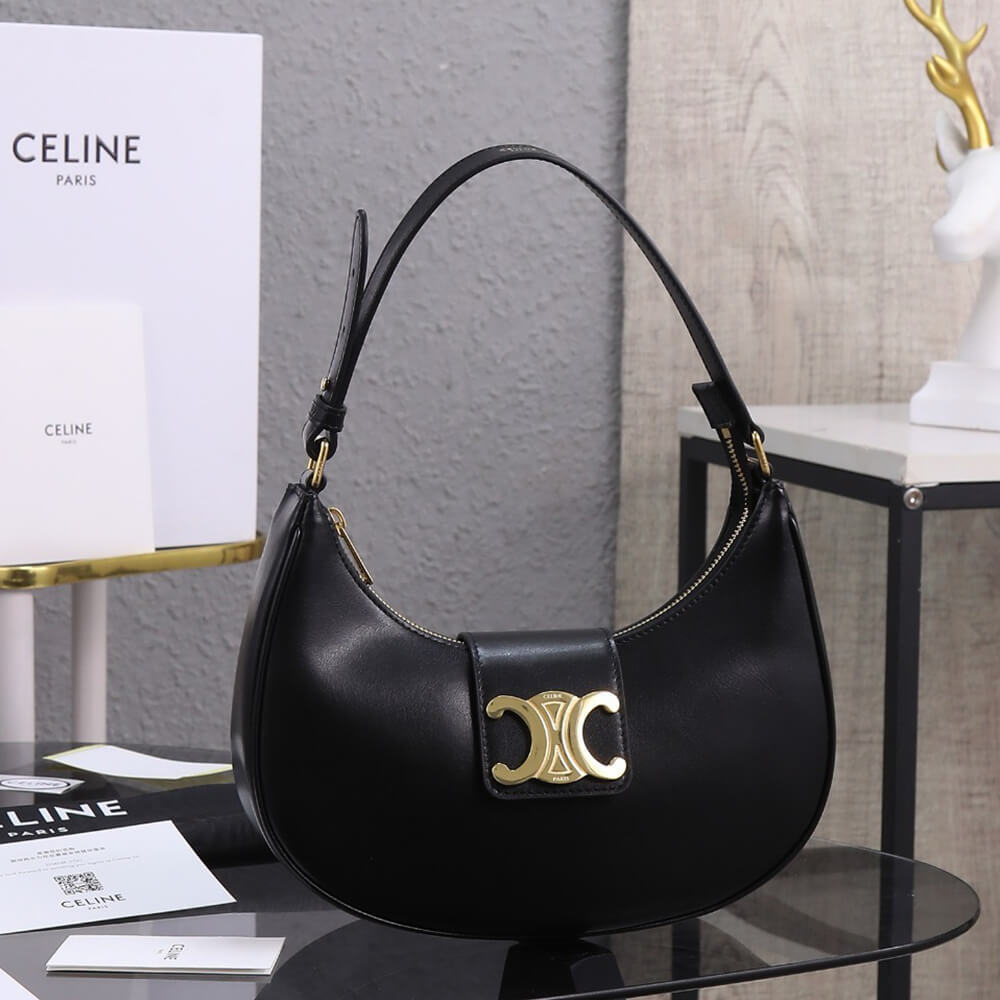Celine Medium Ava Triomphe Bag in Smooth Calfskin - Replica Luxury Bags™