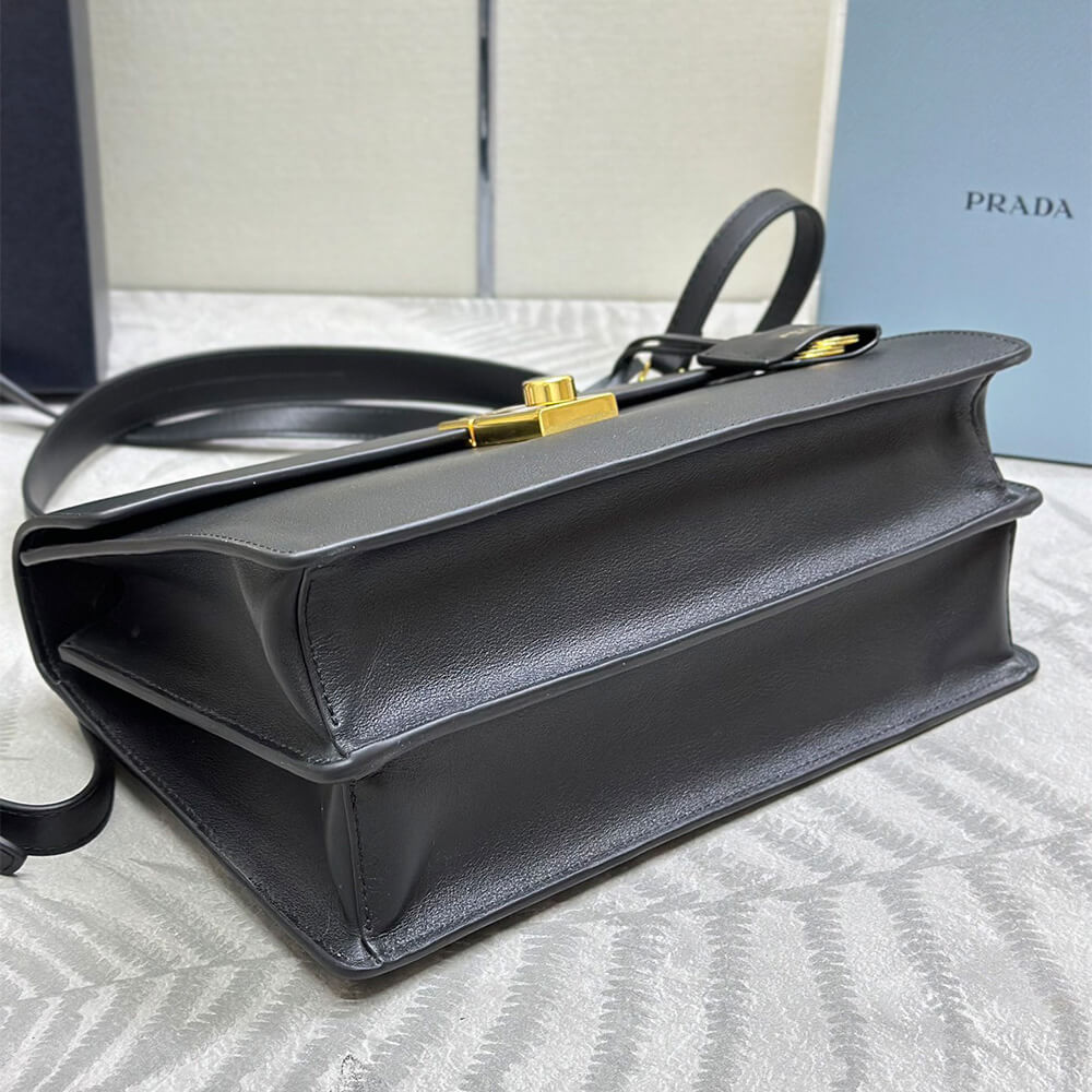 Prada Soft Sound Medium Leather Shoulder Bag - Replica Luxury Bags™