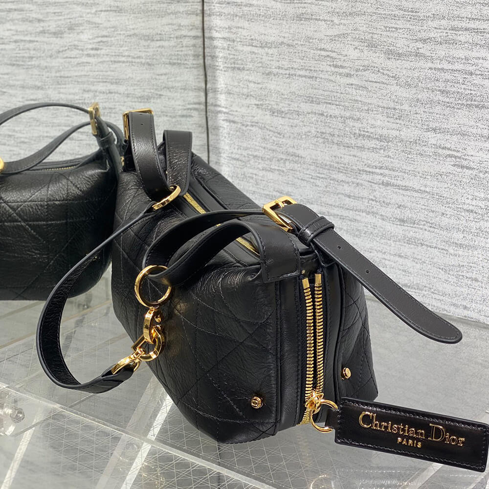 Dior Small D-Journey Bag in Shiny Goatskin - Replica Luxury Bags™