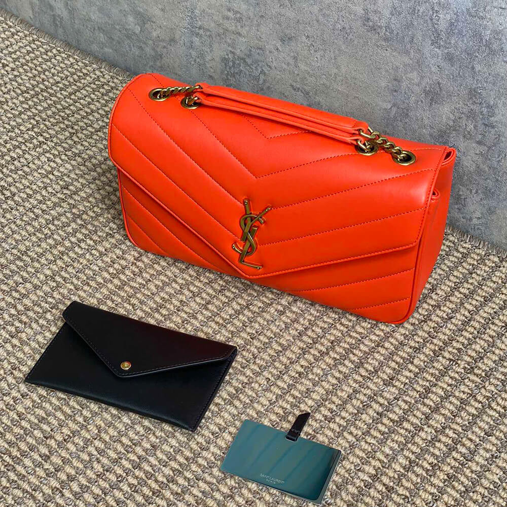 YSL Loulou Medium Bag in Matelasse Lambskin - Replica Luxury Bags™