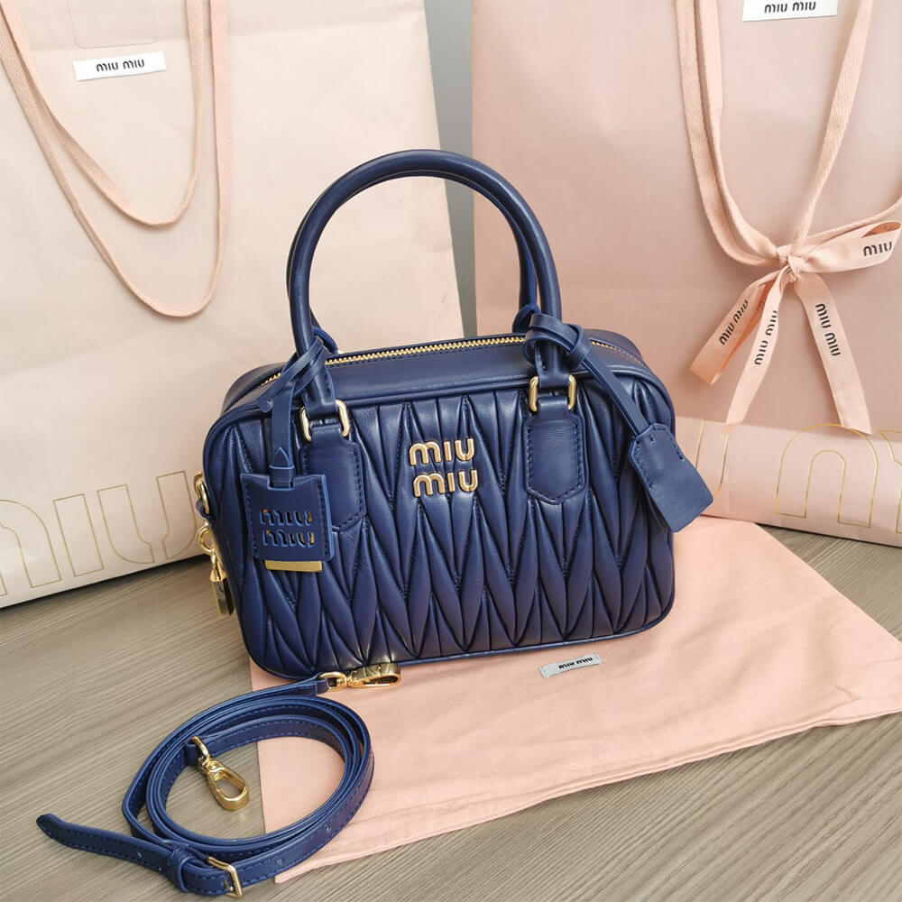 Miumiu Matelasse Nappa Leather Top Handle Bag - Replica Luxury Bags™