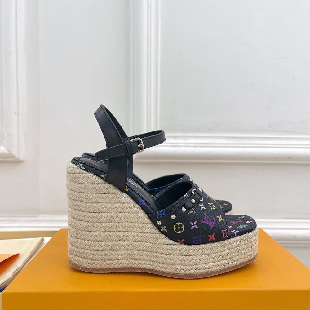LV x TM Helios Wedge Sandal Shoes - Replica Luxury Bags™