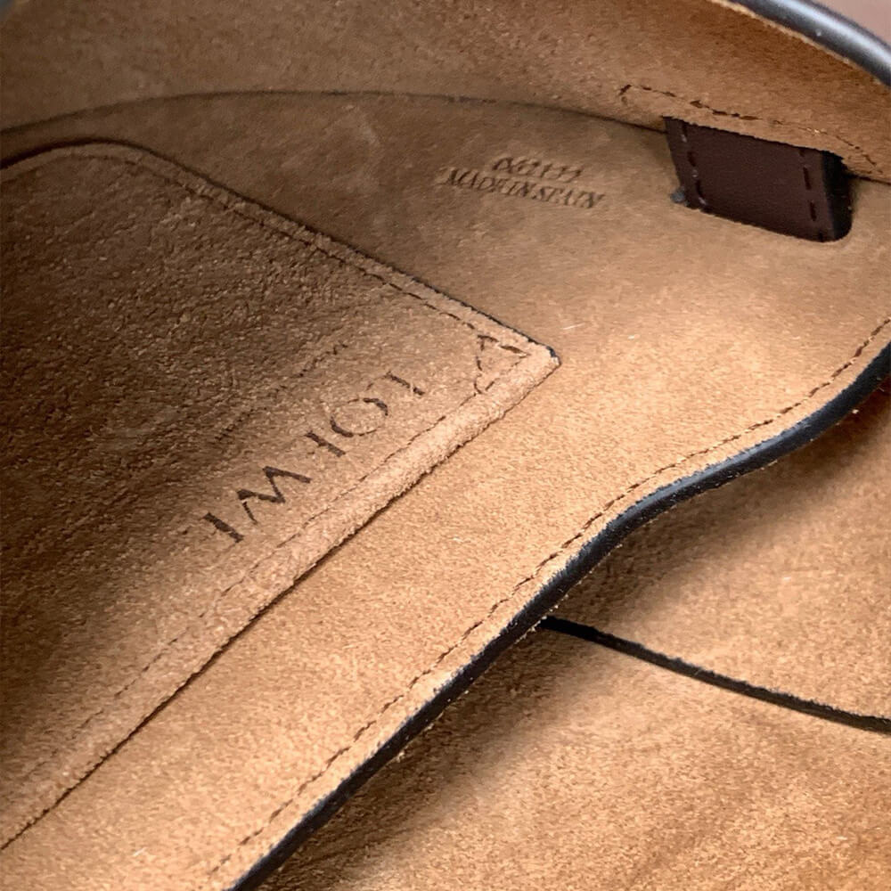 Loewe Small Gate Bag in Soft Calfskin and Jacquard - Replica Luxury Bags™