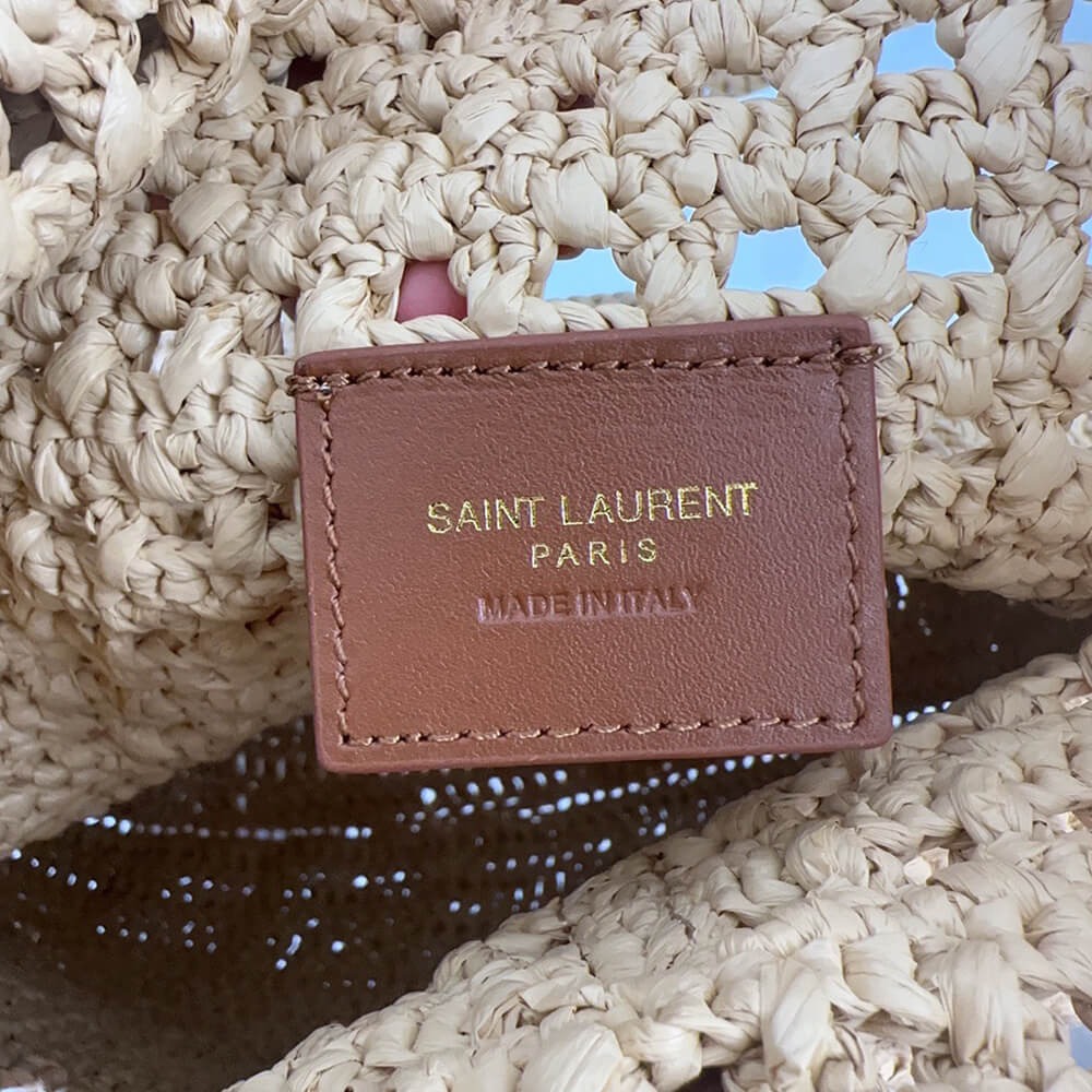 YSL Hobo Crochet Bag in Raffia and Leather - Replica Luxury Bags™