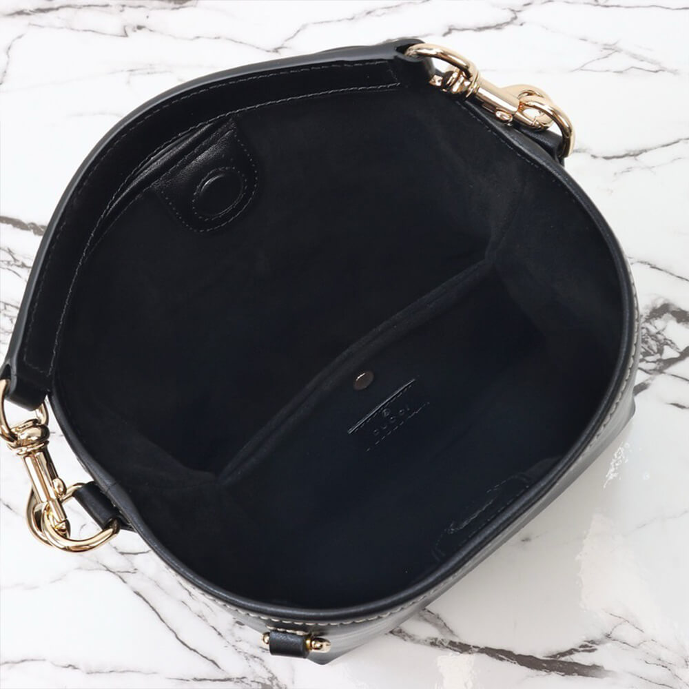 Gucci GG Emblem Mini Bucket Bag - Replica Luxury Bags™