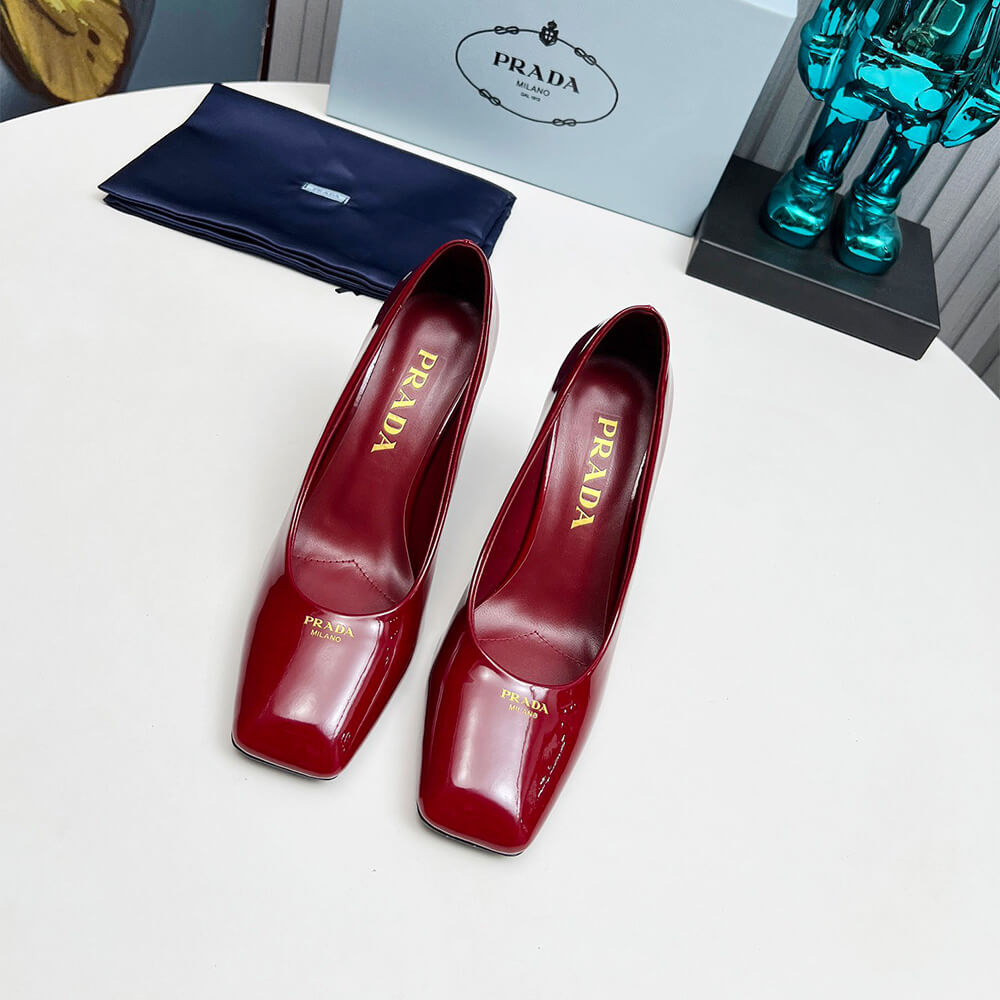 Prada Patent Leather Pumps 85mm Shoes - Replica Luxury Bags™