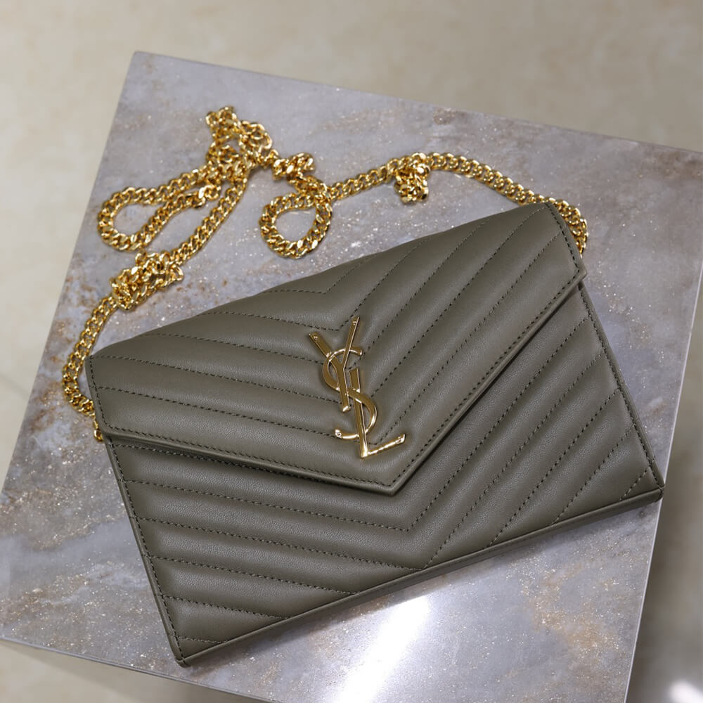 YSL Cassandre Chain Wallet Bag in Lambskin - Replica Luxury Bags™