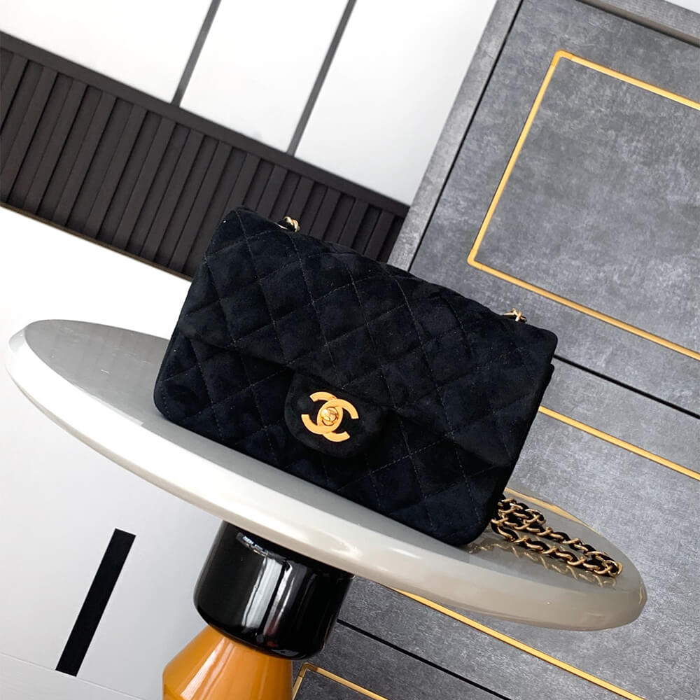 Chanel Suede Mini Flap Bag - Replica Luxury Bags™