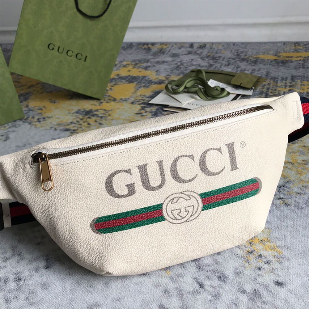 Gucci GG Print Leather Bumbag - Replica Luxury Bags™