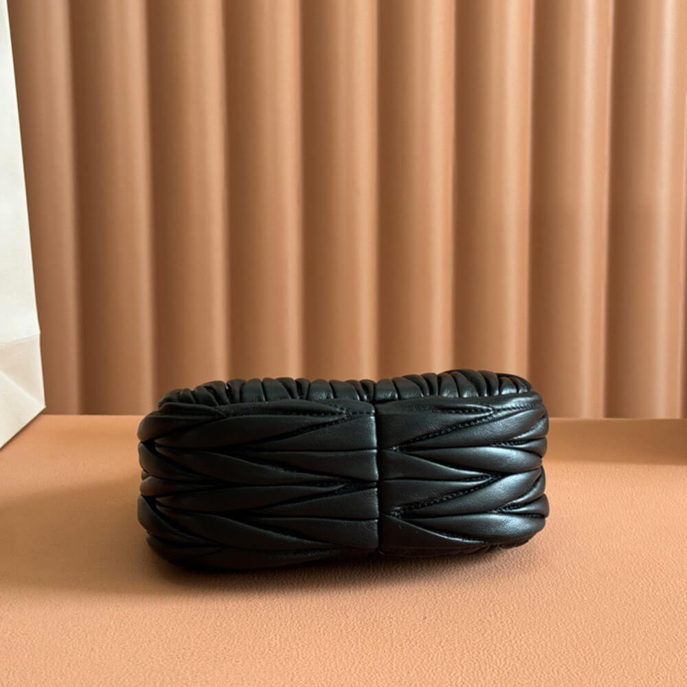 Miumiu Wander Matelassé Nappa Leather Hobo Mini Bag - Replica Luxury Bags™