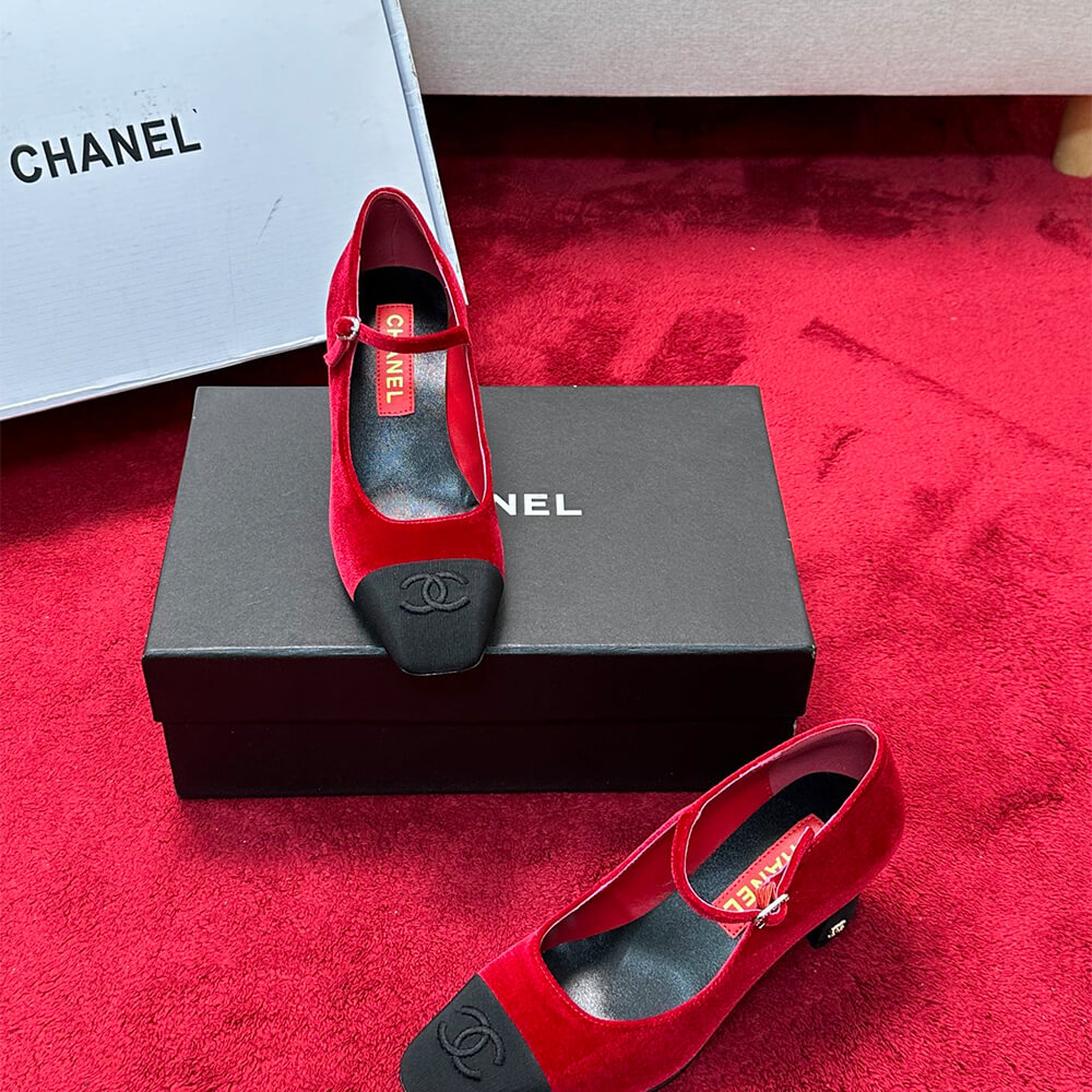 Chanel Mary Janes Heel Shoes - Replica Luxury Bags™