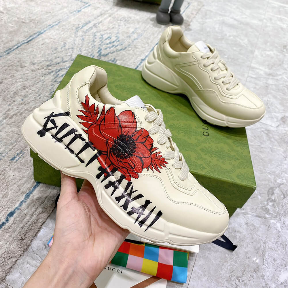 Gucci Rhyton Hawaii Print Sneaker Shoes - Replica Luxury Bags™