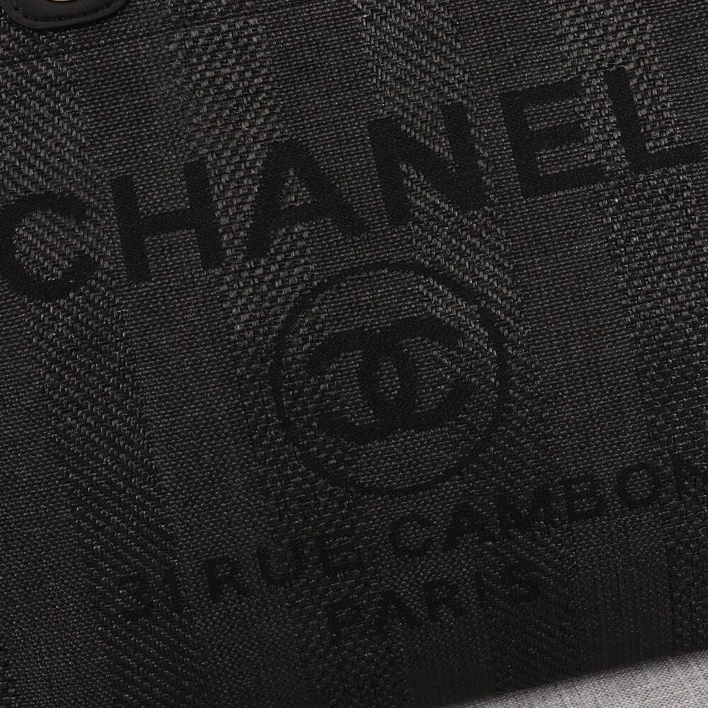 Chanel Woven Straw Raffia Striped Medium Deauville Tote Bag - Replica Luxury Bags™