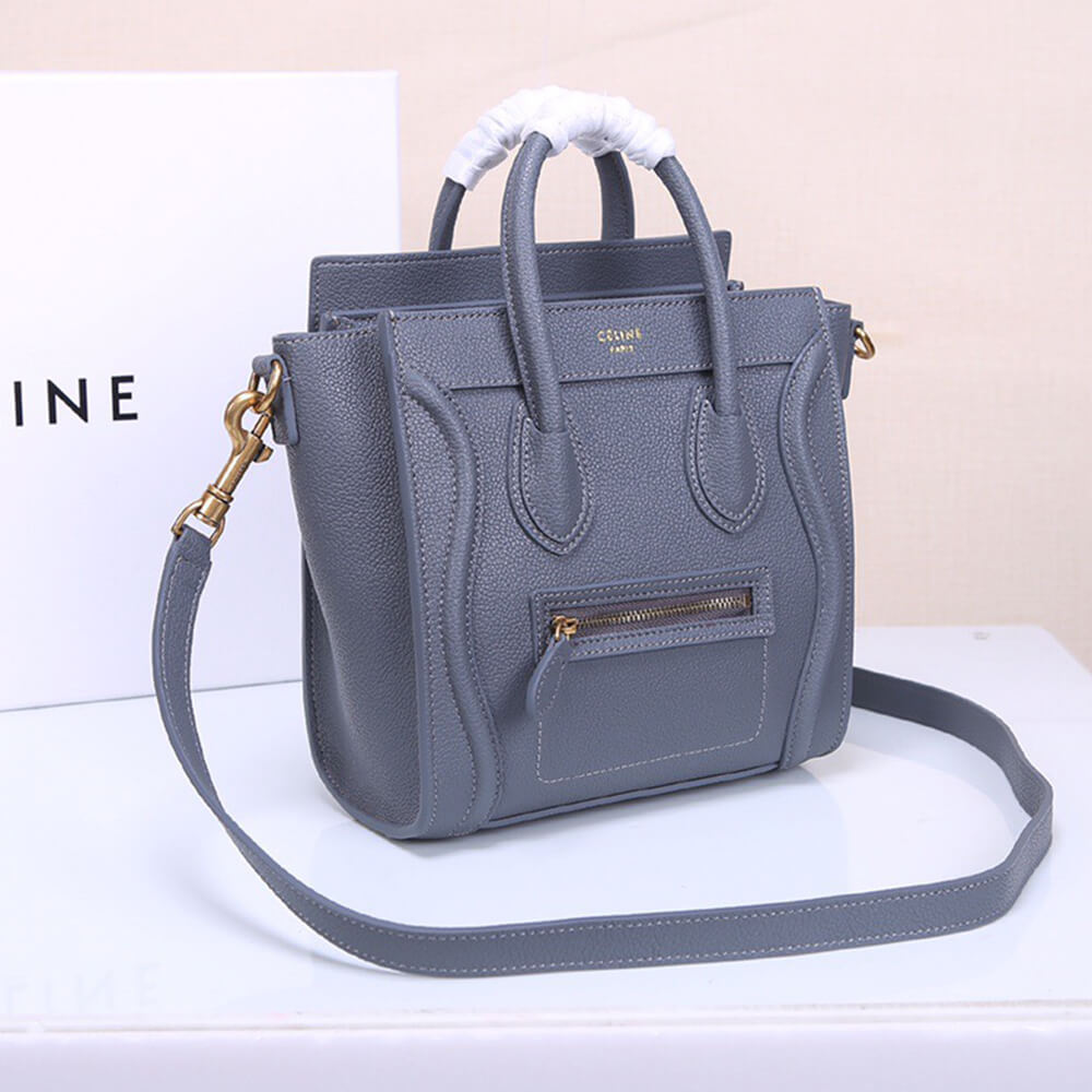 Celine Nano Luggage Bag in Calfskin - Replica Luxury Bags™