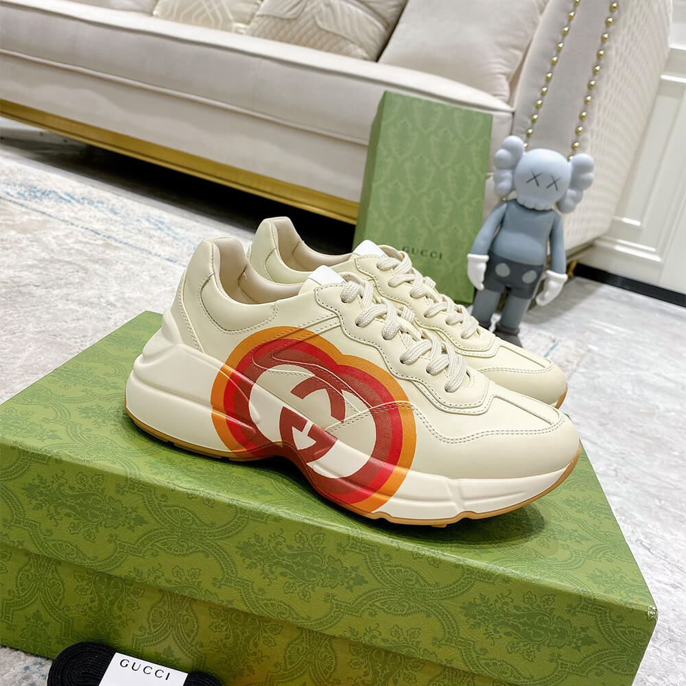 Gucci Heart Chunky Rhyton Sneaker Shoes - Replica Luxury Bags™