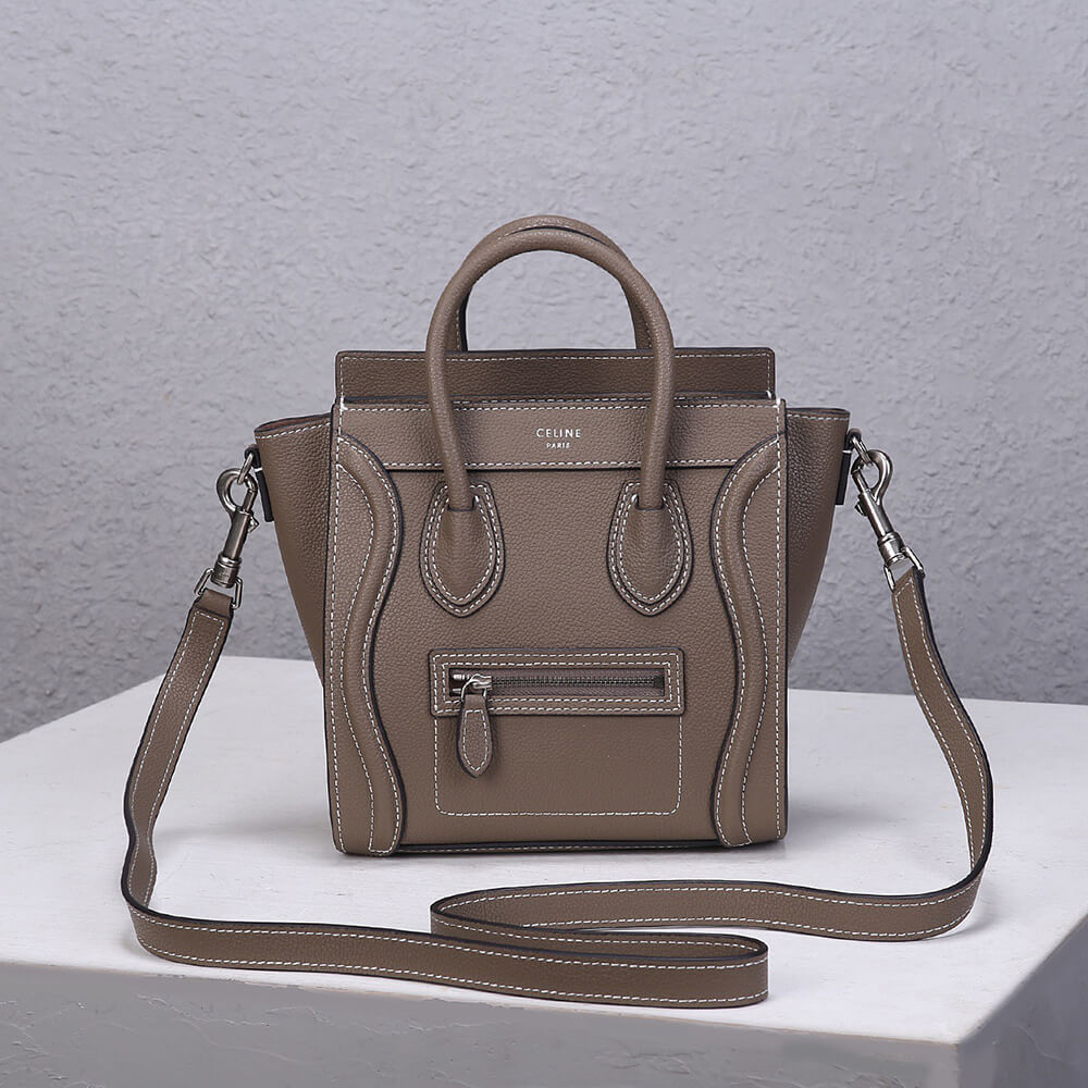 Celine Nano Luggage Bag in Calfskin - Replica Luxury Bags™