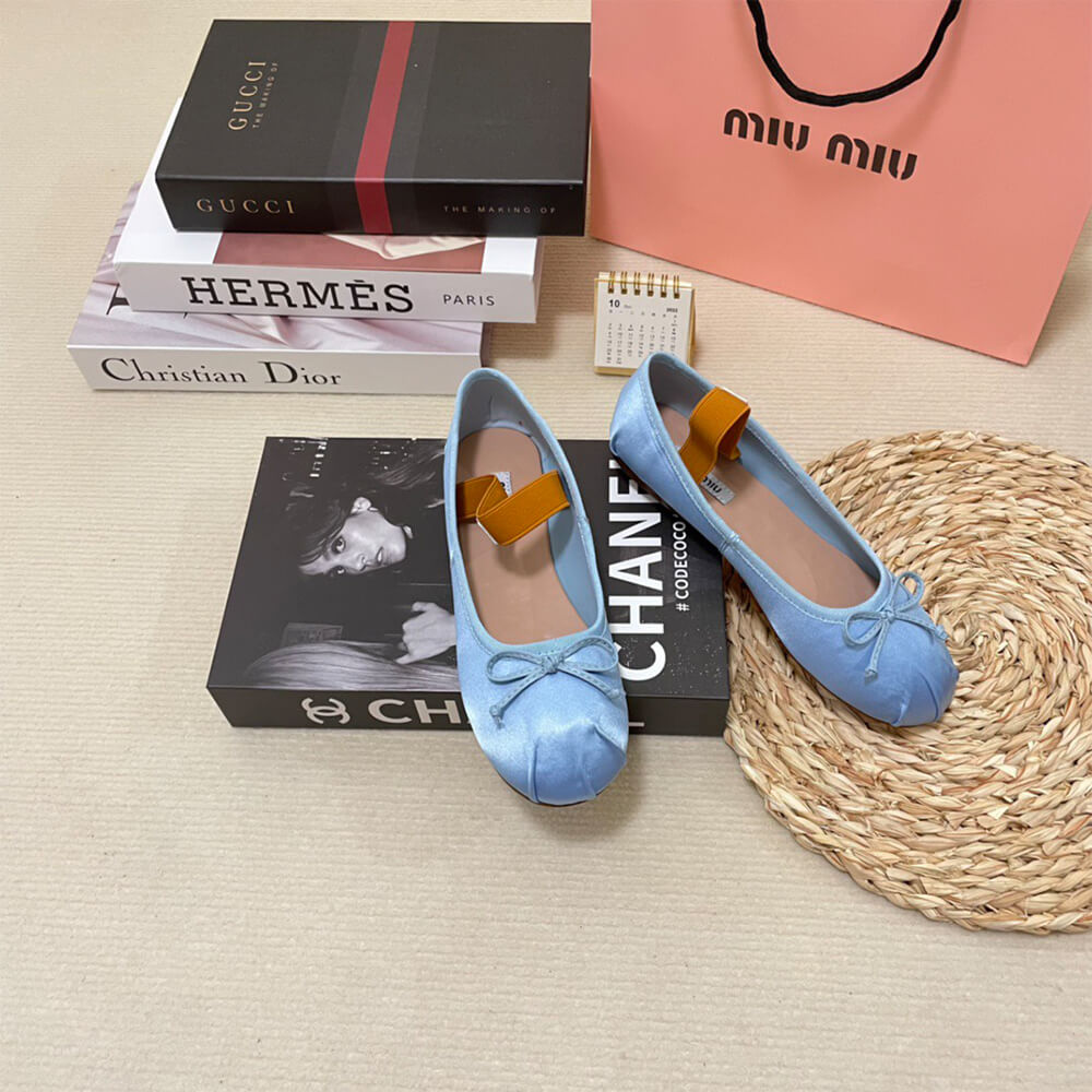 MiuMiu Satin ballerinas Shoes - Replica Luxury Bags™