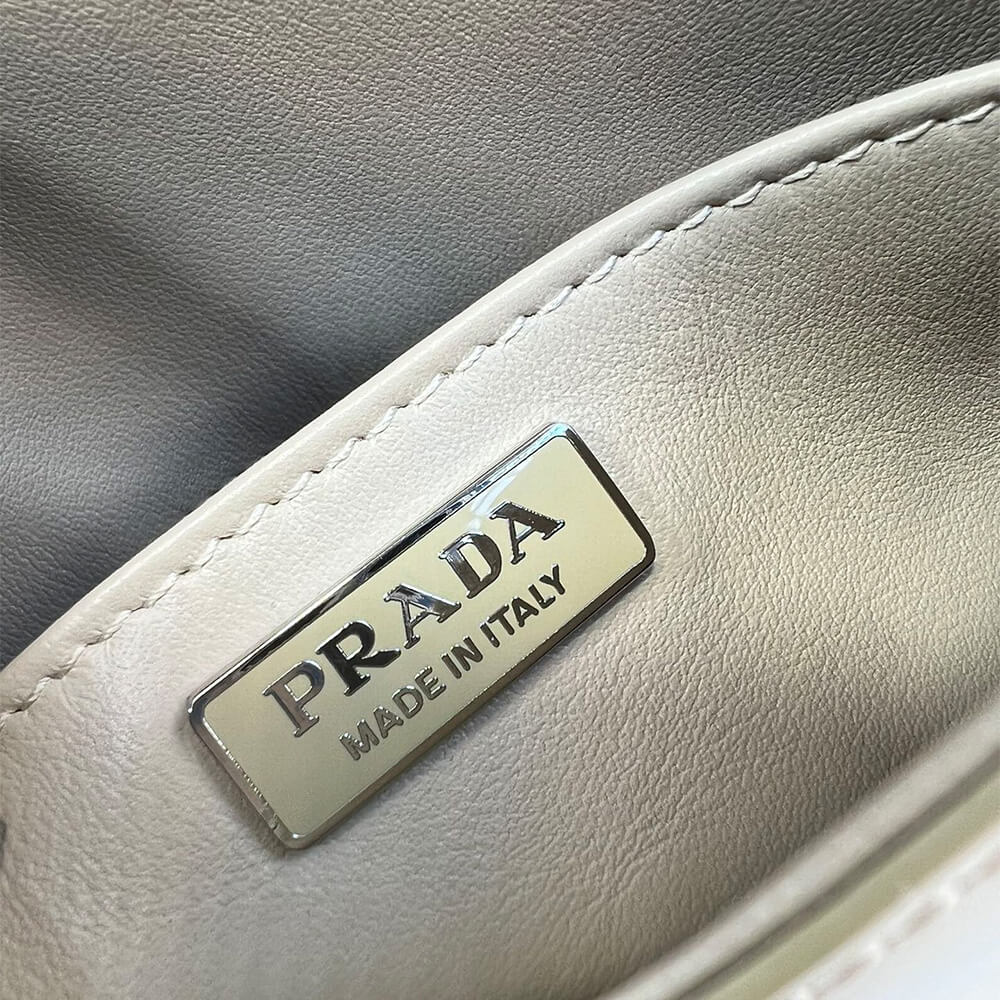 Small Prada Cleo Brushed Leather Shoulder Bag with Flap - Replica Luxury Bags™