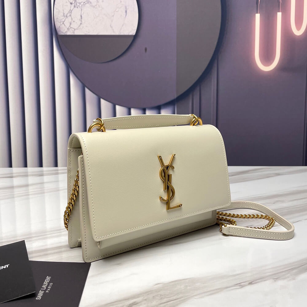 YSL Sunset Chain Wallet Bag in Smooth Leather - Replica Luxury Bags™