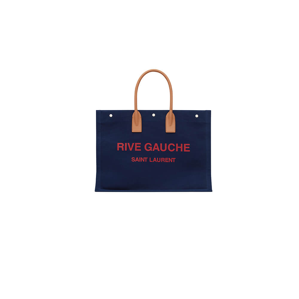 YSL Rive Gauche Large Tote Bag in Canvas - Replica Luxury Bags™