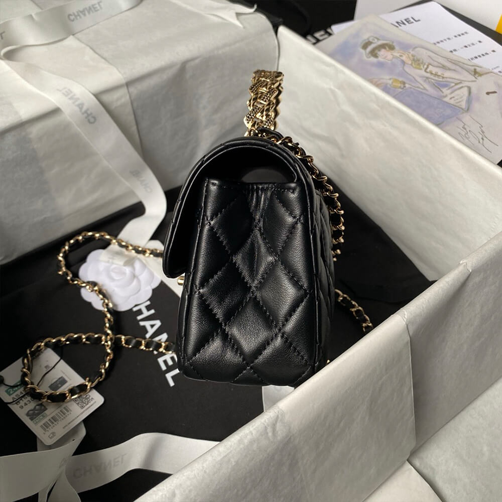 Chanel Mini Flap Bag with Top Handle - Replica Luxury Bags™