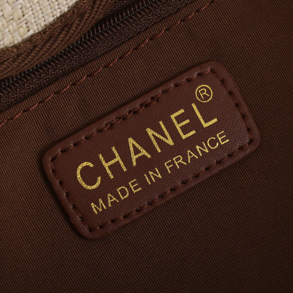 Chanel Woven Straw Raffia Striped Medium Deauville Tote Bag - Replica Luxury Bags™