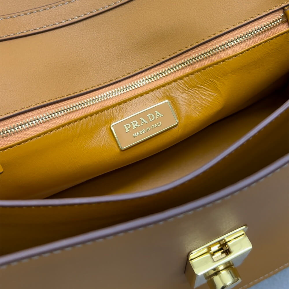 Prada Soft Sound Medium Leather Shoulder Bag - Replica Luxury Bags™