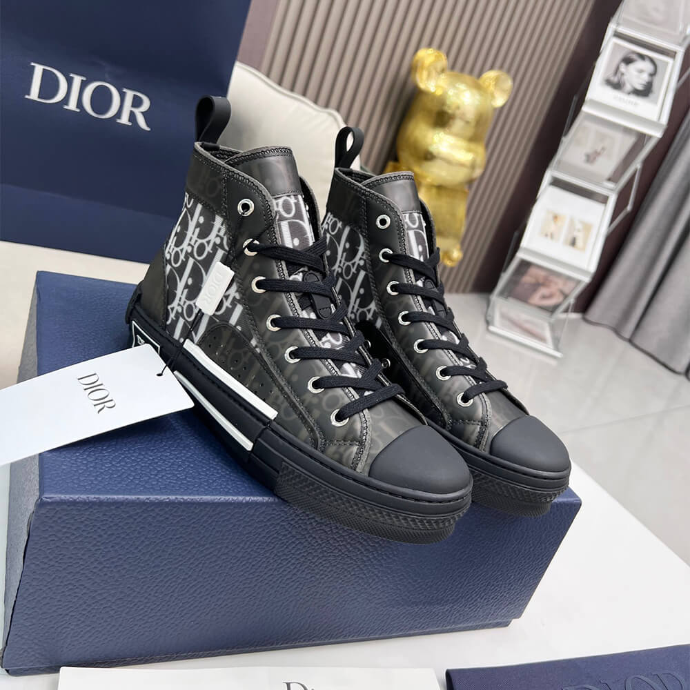 Dior B23 High-Top Sneakers Dior Oblique Shoes - Replica Luxury Bags™