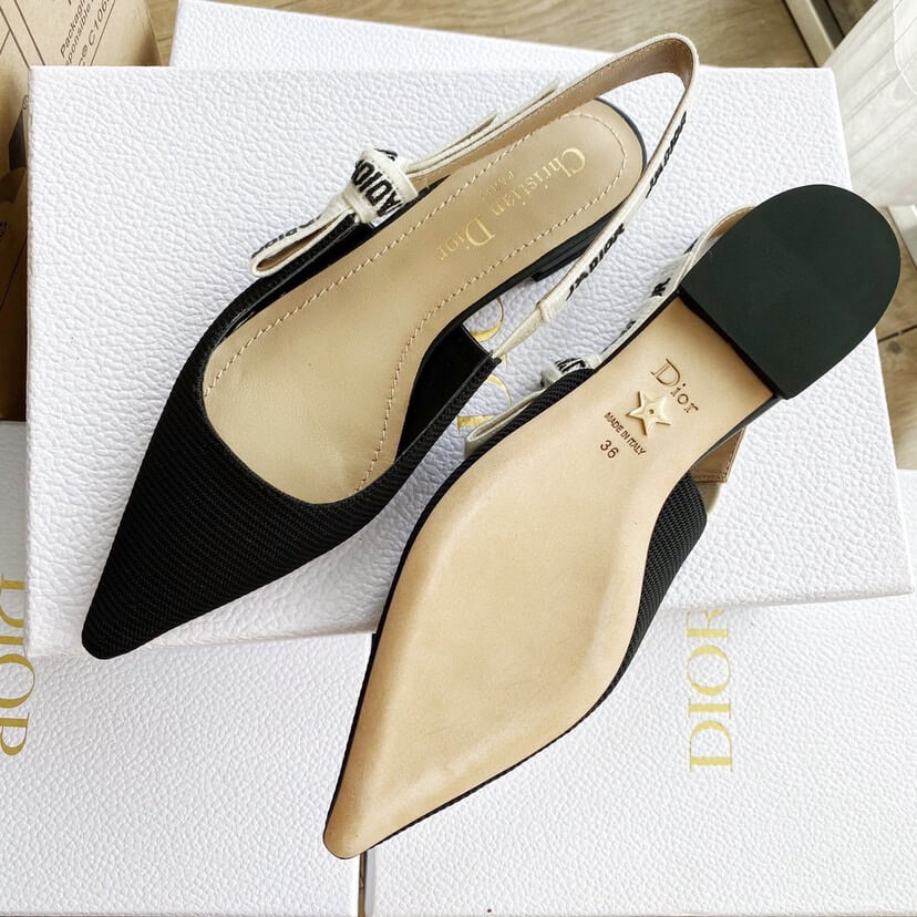 J Adior Slingback Flat Shoes - Replica Luxury Bags™